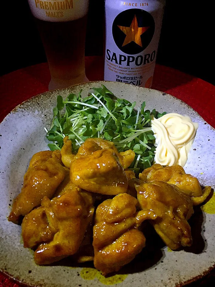 ともさんの料理 鶏もも肉のカレー照り焼き|あつしさん