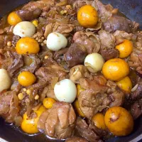 Adobo Manok w/ yellow & quail eggs ( Stewed Chicken heart#meat#yellow& quail eggs )|Ca Ke Ryさん