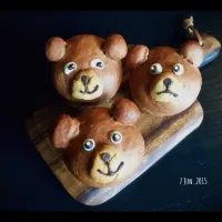 千尋さんのミルクチョコハース生地で🐻くまー！！