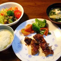 Snapdishの料理写真:鶏の照り焼き|あみさん