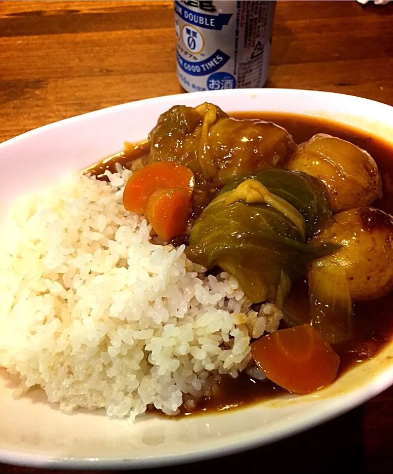 ロールキャベツ父カレーw|トッシ~さん