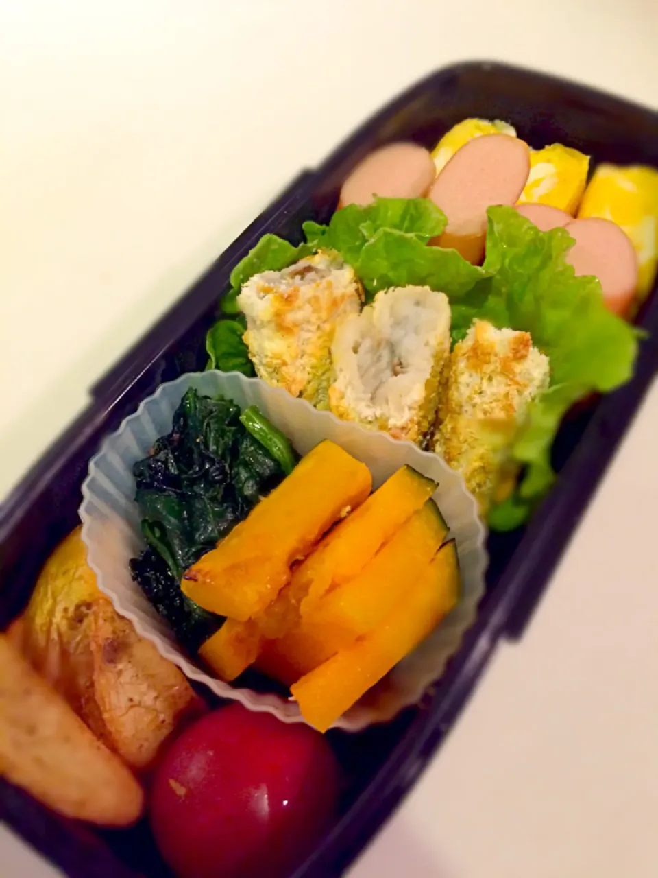 白身魚と野菜のバターソテー弁当|のほほんさん