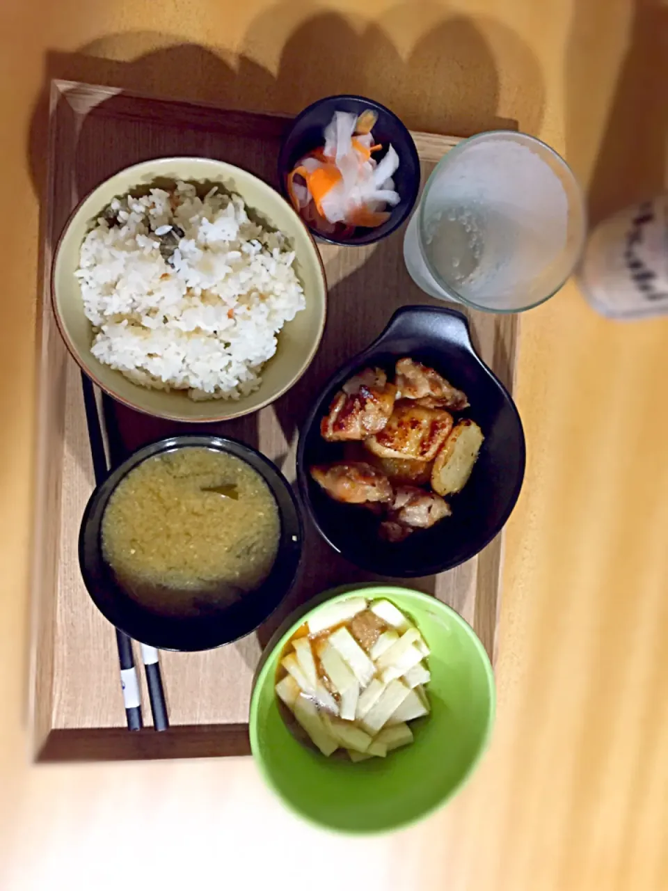 鳥ももと長芋の味噌漬け焼き膳|はるさん