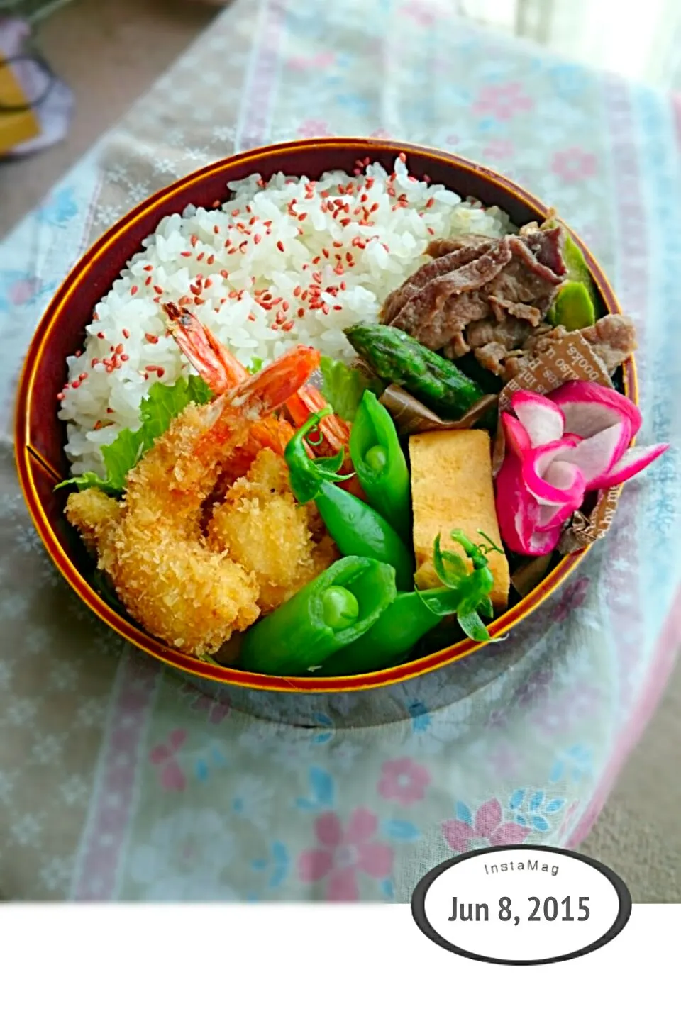 海老フライと焼肉弁当🍤|Takako Funasakaさん