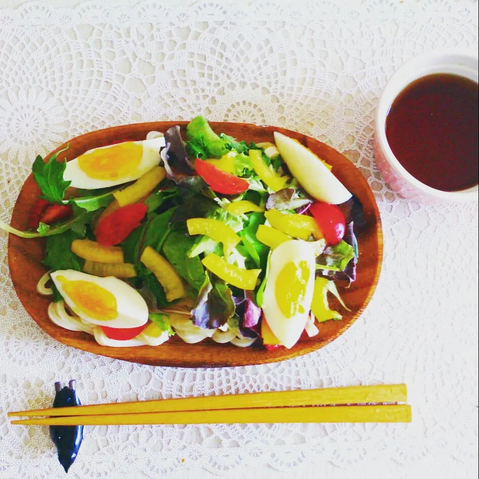 Snapdishの料理写真:さらだうどん|みーちゃんさん