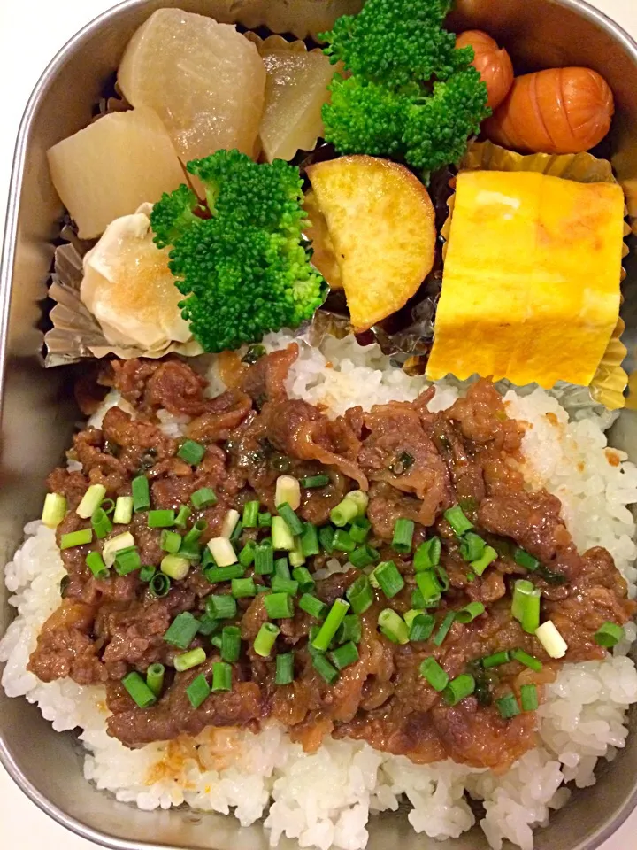 プルコギ丼のお弁当。|Chiharuさん