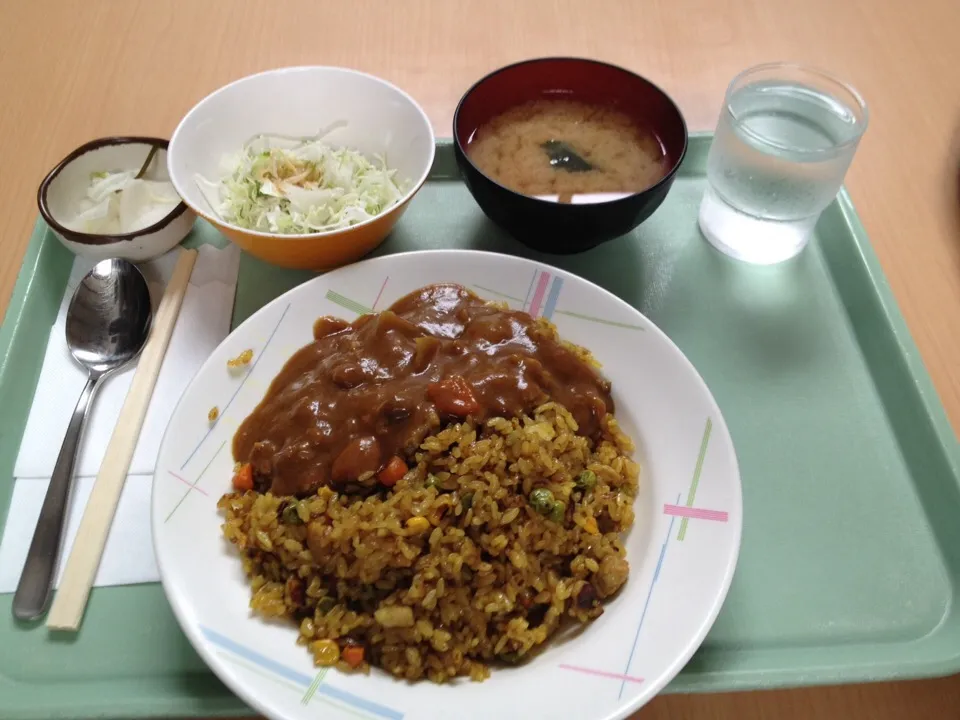 ドライカレーのカレーがけ|おっちさん