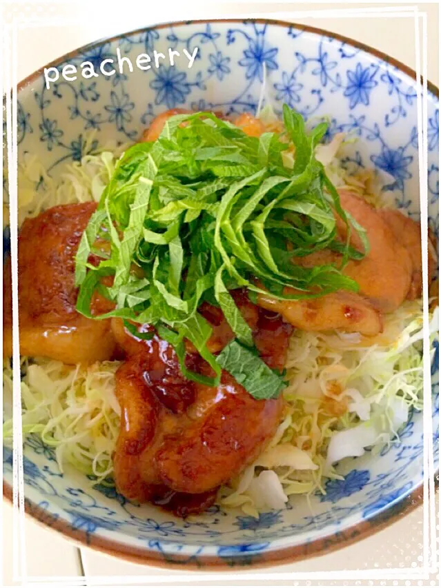 ヨシダのグルメのタレで簡単トン丼🐖|☆ぴ〜ちゃん☆さん