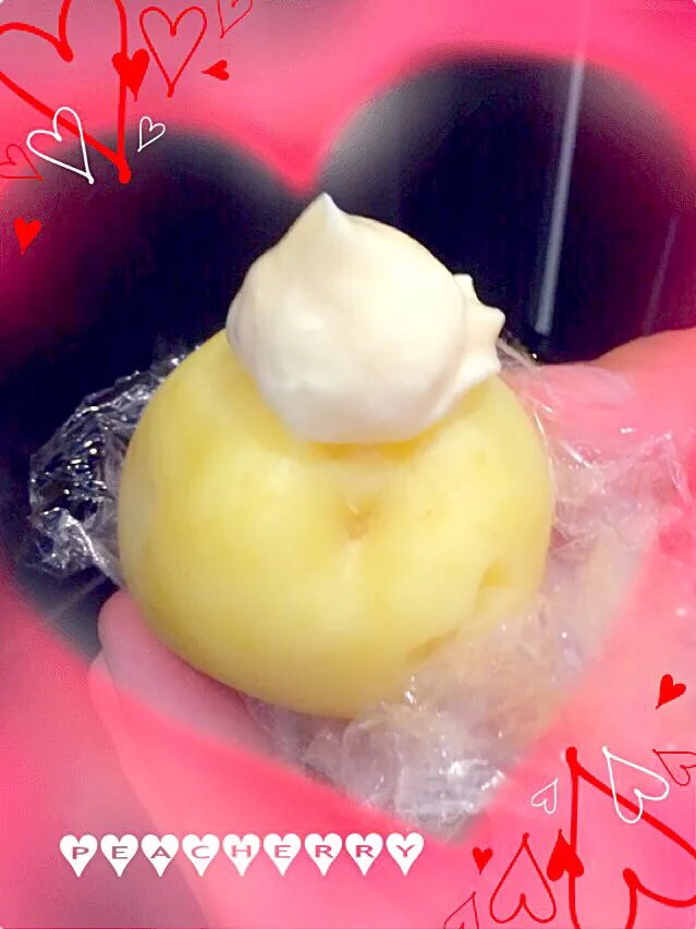 Snapdishの料理写真:レンジでチン！菅野美穂さんがCMでやっていた…じゃがマヨ？やってみた〜o(♡´▽`♡)o|☆ぴ〜ちゃん☆さん