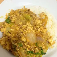 Snapdishの料理写真:ヒルナンデス豆腐カレー|ちゃんまりさん