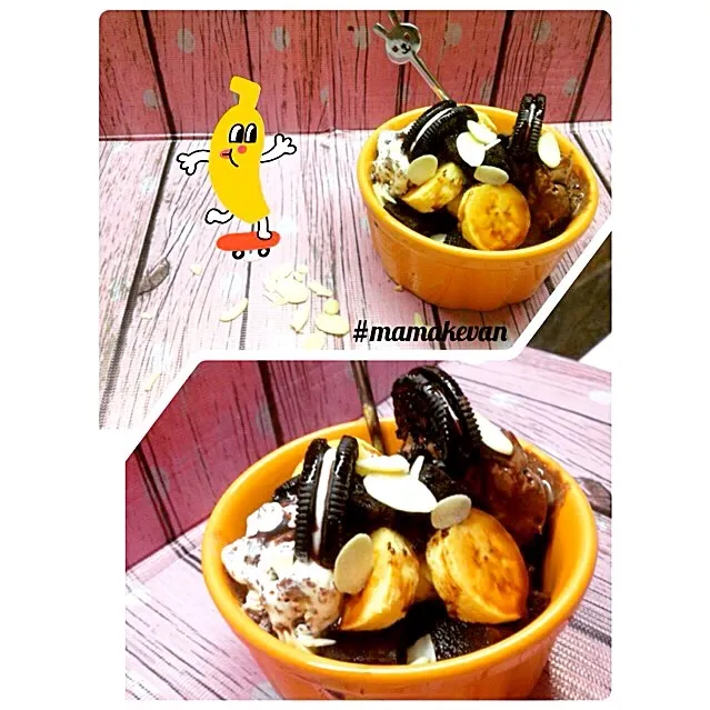 Ice Cream With Brownie, Oreo & Almond|meilizaさん