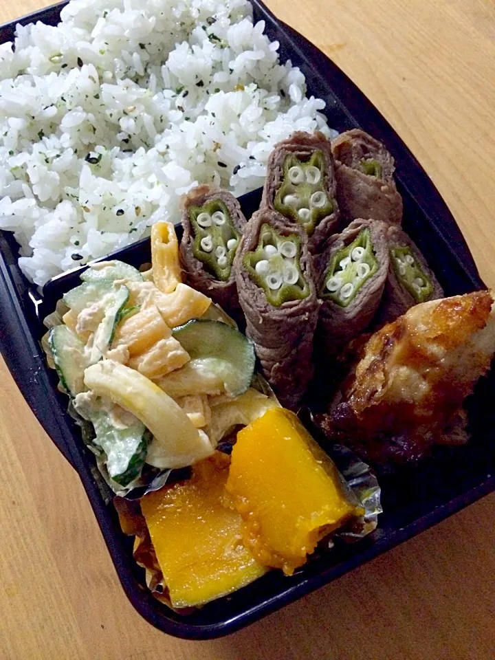 Snapdishの料理写真:オクラの肉巻き弁当🍱|meyou..さん