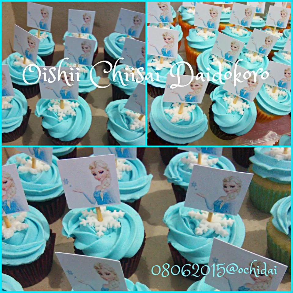 Elsa Mini Cupcakes #ochidaicake|Oishii Chiisai Daidokoroさん