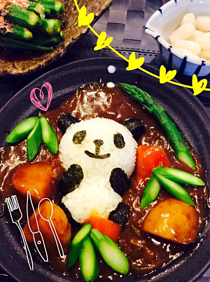 Snapdishの料理写真:パンダカレー|べきこさん