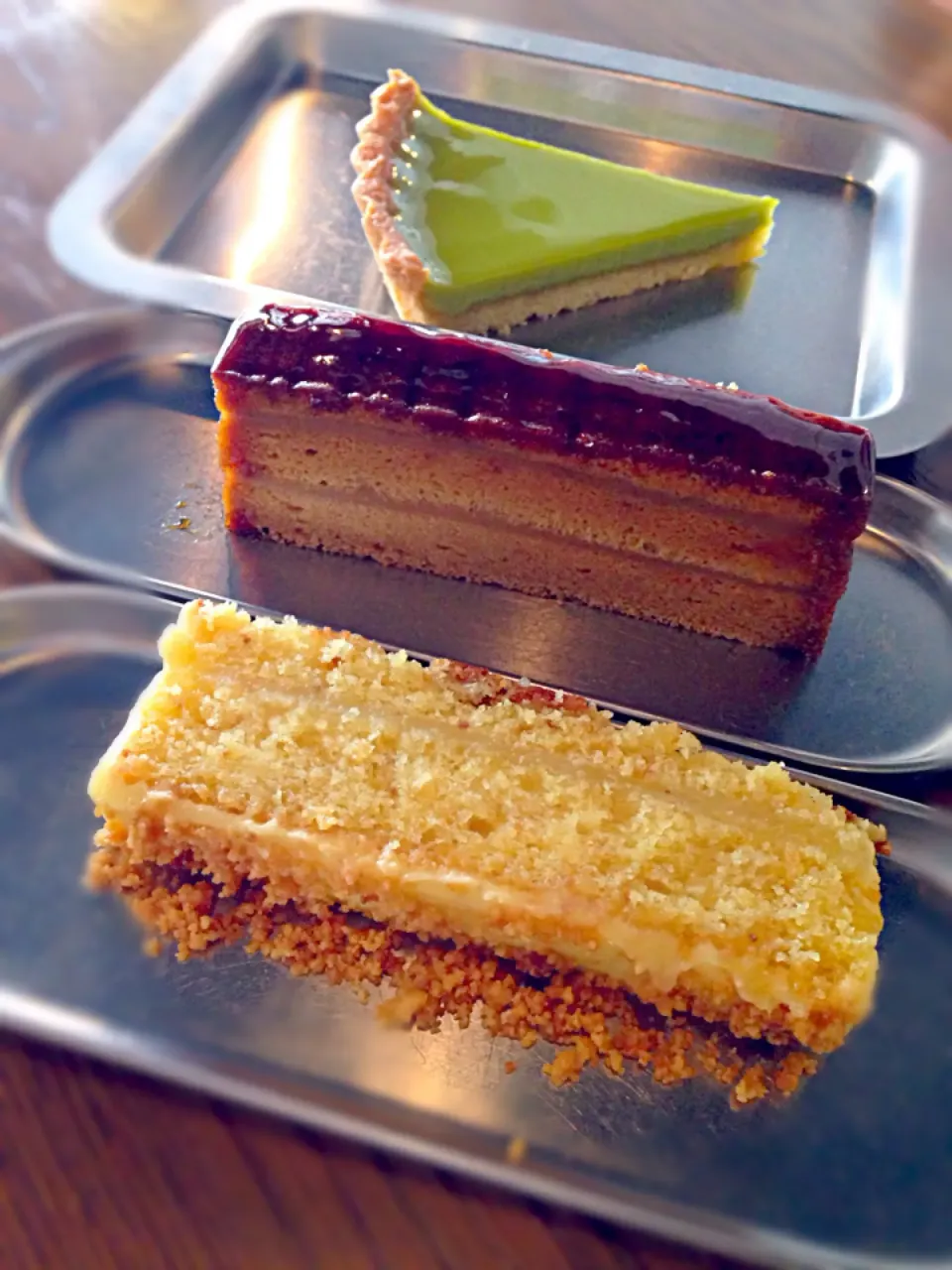 Brown butter sugee cake, Gula Melaka cake, Pandan tart|karen limさん