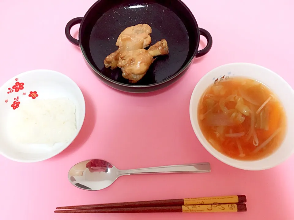 トマトスープ チキン ご飯|さやさん