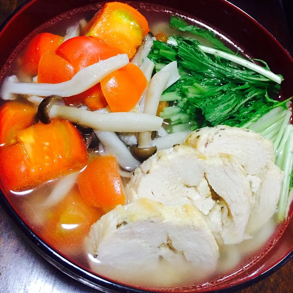 Snapdishの料理写真:【ウチごはん】中華味なうどん|renさん