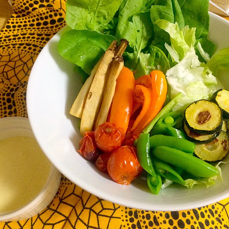 おうちごはん グリル野菜のサラダ カレードレッシングで|SACHIYO TAKEDAさん