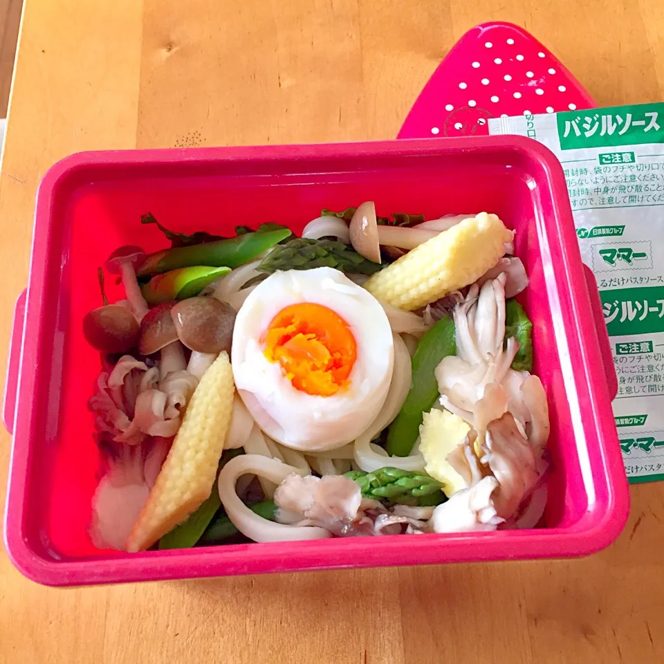 サラダうどん弁当(*^^*)|sachiさん