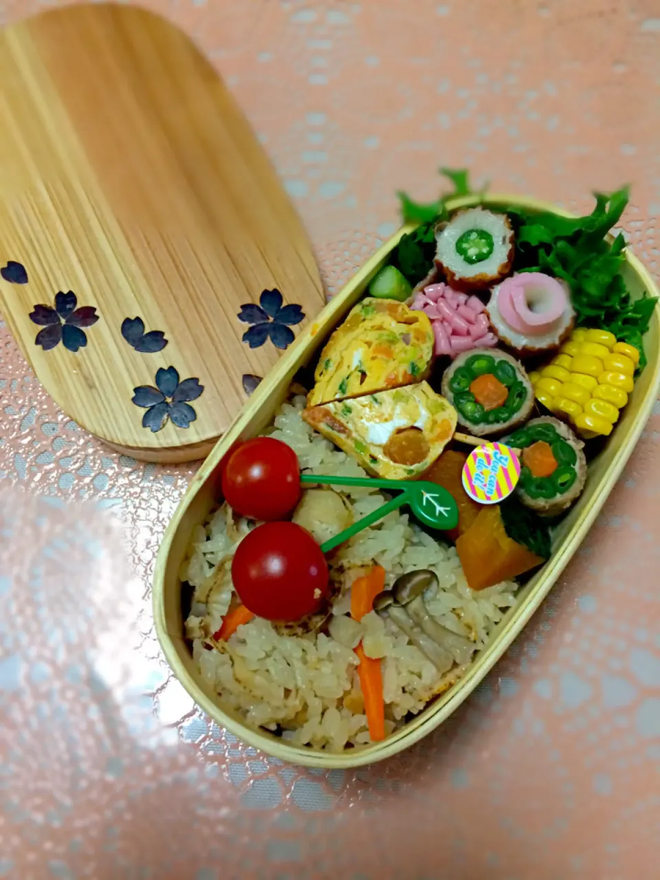 Snapdishの料理写真:女子高生のダイエット開始弁当～（笑）|まぁちゃんさん