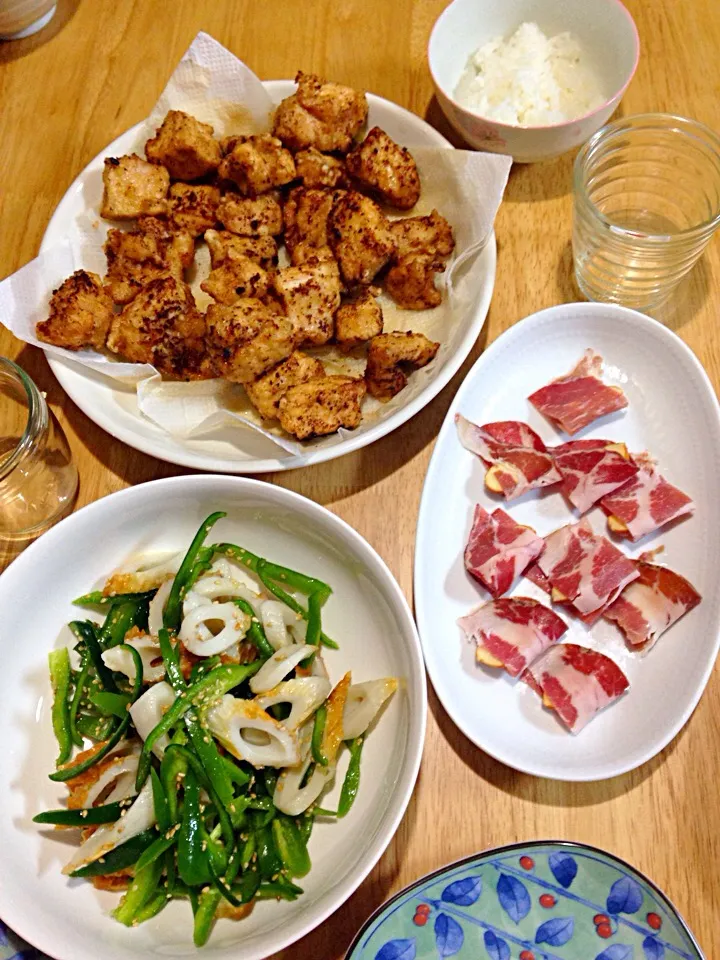 Snapdishの料理写真:胸肉の唐揚げ|Motoe Aoyamaさん