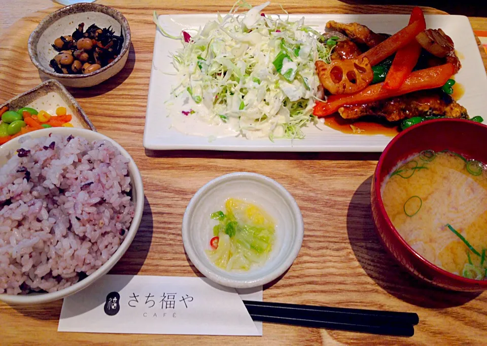 鯖の竜田揚と野菜の甘酢あんかけ定食|leimomiさん