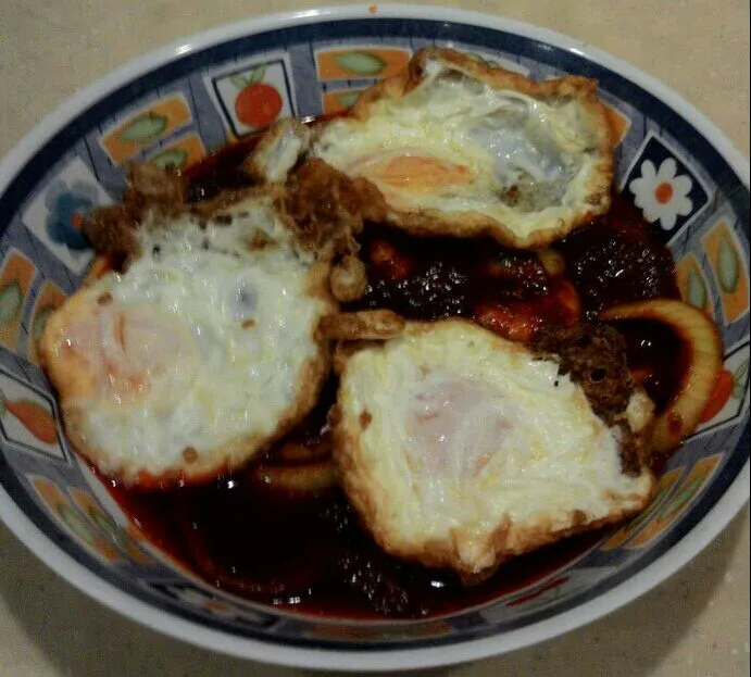 Fried Egg in Soy Sauce|FooDin'sさん