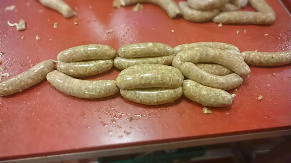 Italian sausages made at the Ginger Pig sausage making class

 #gingerpig|The Missing Linkさん