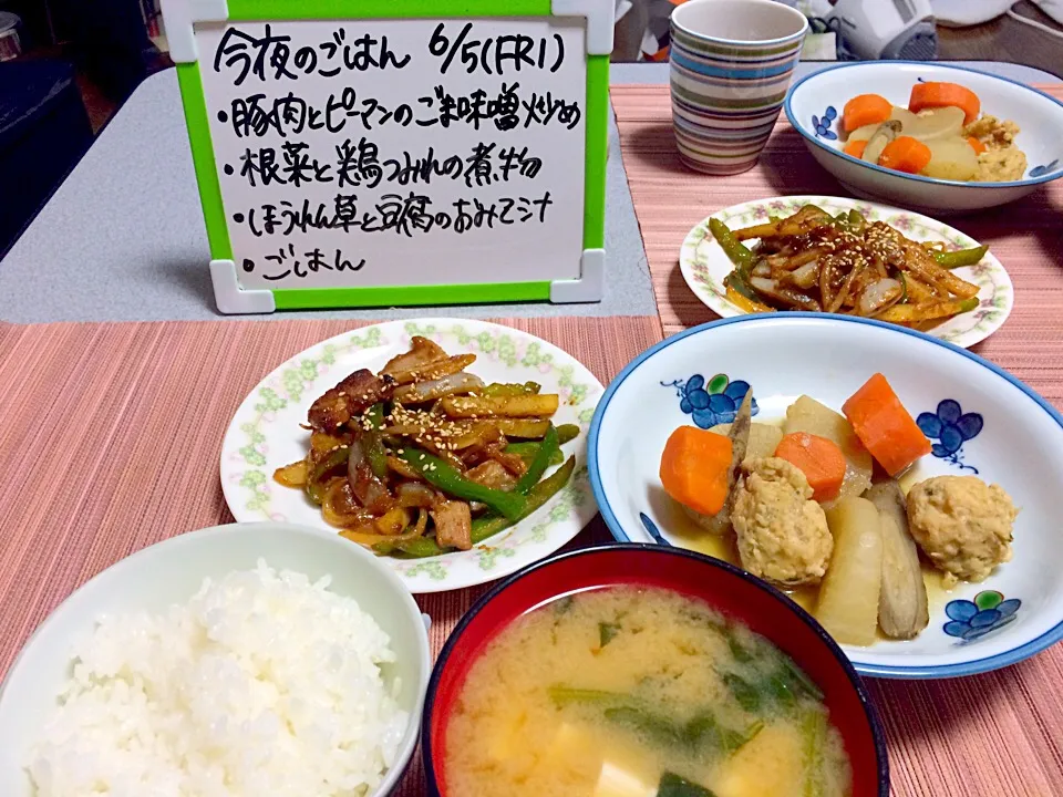 Snapdishの料理写真:根菜と鶏つみれの煮物|Mikiさん