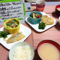 Snapdishの料理写真:白身魚のバジルムニエル|Mikiさん