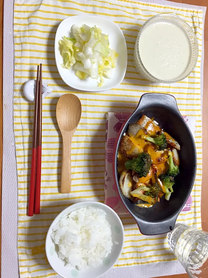 鮭の味噌マヨグラタン|あさこさん