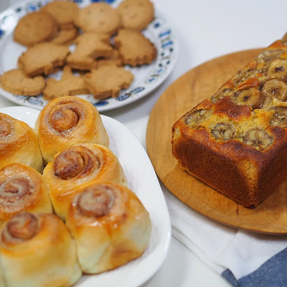 シナモンロール♡バナナケーキ♡スマイルクッキー|佐藤真喜さん