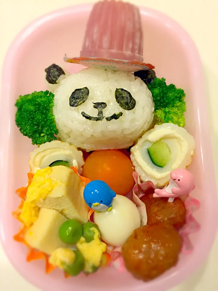 帽子をかぶったパンダさん弁当✨🐼✨|Michiko Okamotoさん