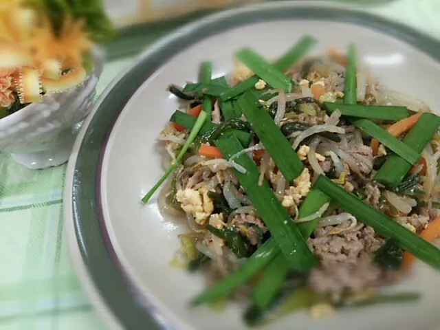 もやしと牛肉のごまねぎあえ|よっしー(=^ェ^=)さん