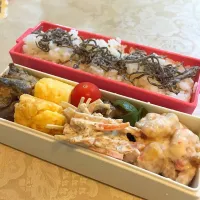 Snapdishの料理写真:チリマヨチキン弁当|こじたさん