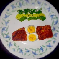 #basa #fillet #boiledeggs #servedwith #mintsauce|Sau Jさん