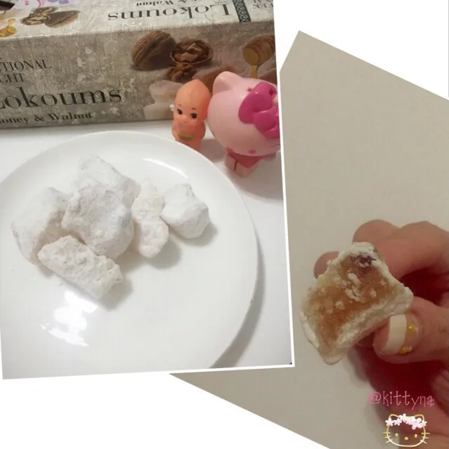 ✈️💝Greek Tratidional Delight 🍬Lokoums with 🍯Honey & Walnut 🌰|🎀Kittyna🌸さん