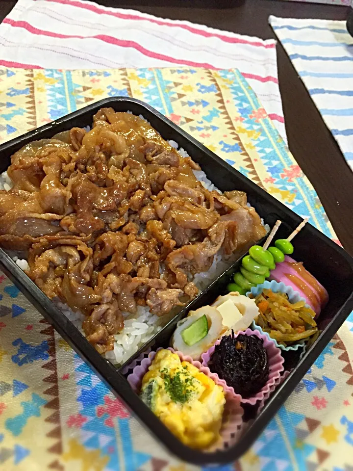 Snapdishの料理写真:旦那弁当 豚丼|Marina Takagakiさん