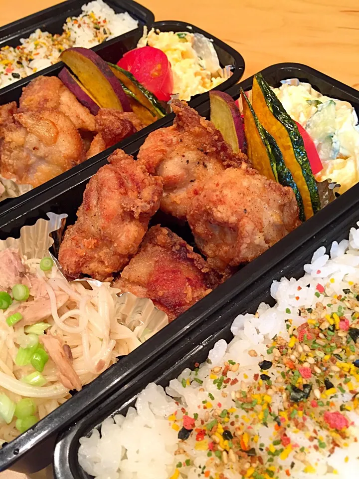 Snapdishの料理写真:今日の親父弁当！|沖縄「ピロピロ」ライフさん