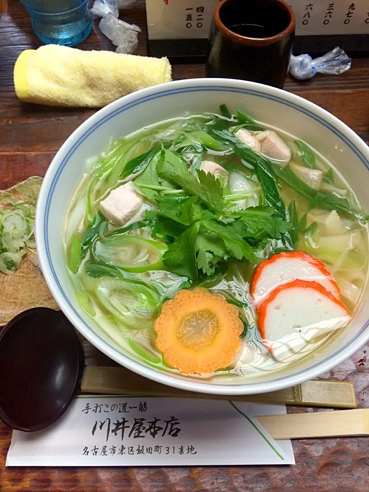 名古屋、川井屋本店の鳥なんばきしめん。|fackyoさん