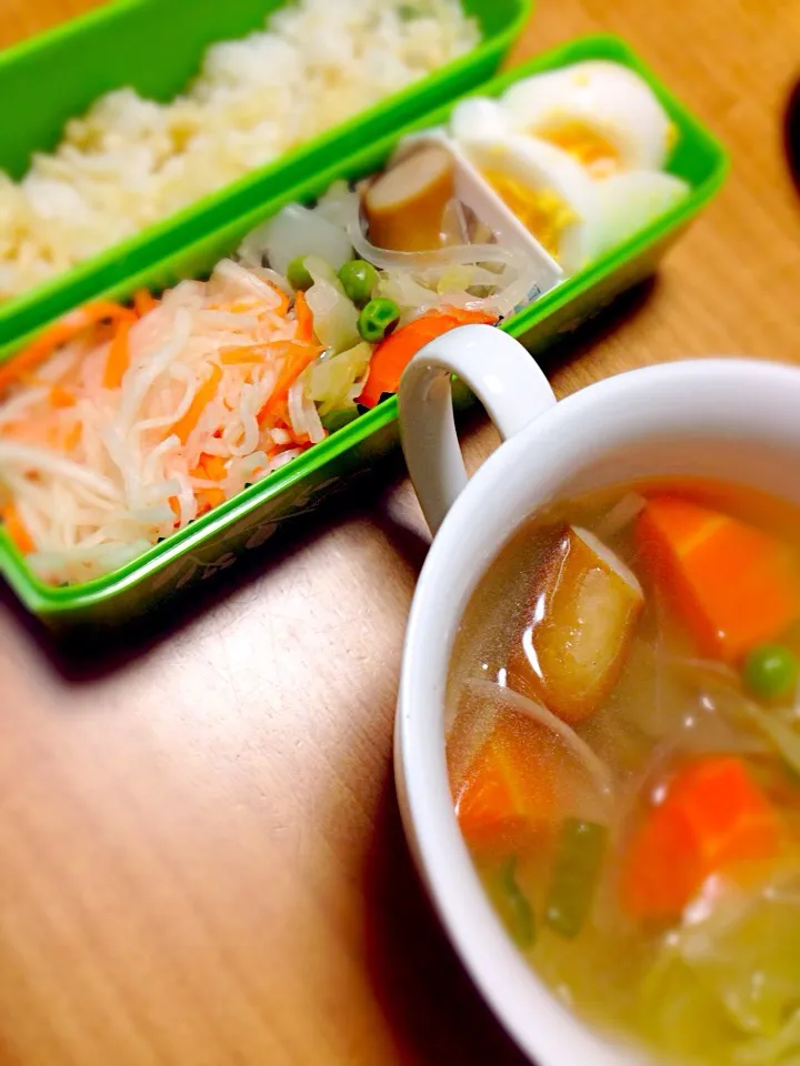 コンソメスープ・今日のお弁当|しょう子さん