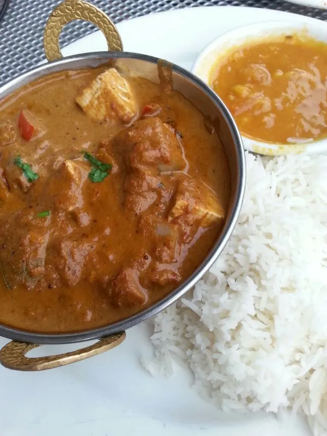 pepper tofu with lentil and basmati rice.|Polly Gelfusoさん