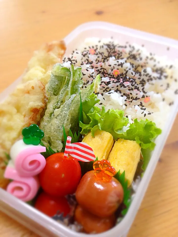 Snapdishの料理写真:パパの夜勤お弁当|sakyu☆さん