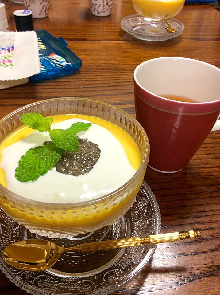 Mango pudding w/chia seed|T’s lanaiさん