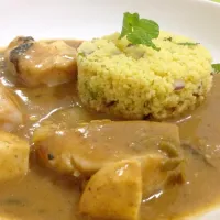 Homemade Fish Curry w/ Moroccan Couscous|marcelabruggerさん