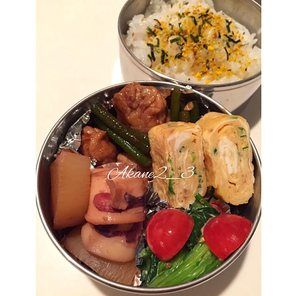 Snapdishの料理写真:豚肉とニンニクの芽のスタミナ炒め弁当|あかねさん