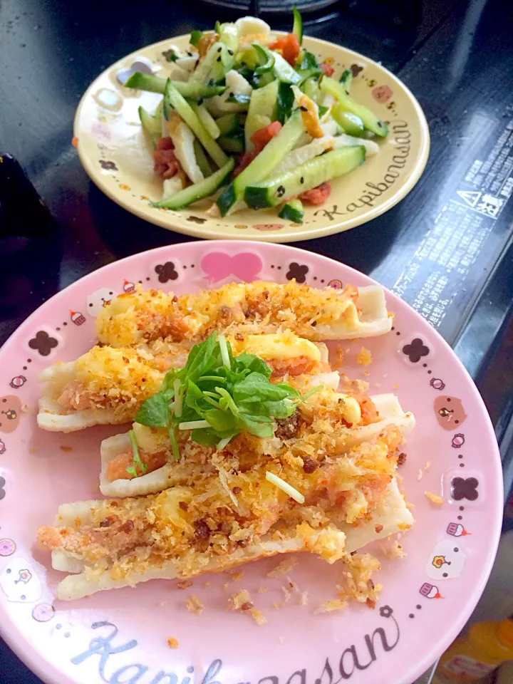 Snapdishの料理写真:Tomoko Itoさんの料理 カリカリアンチョビパン粉💗|ＳＵＺＵＫＩさん