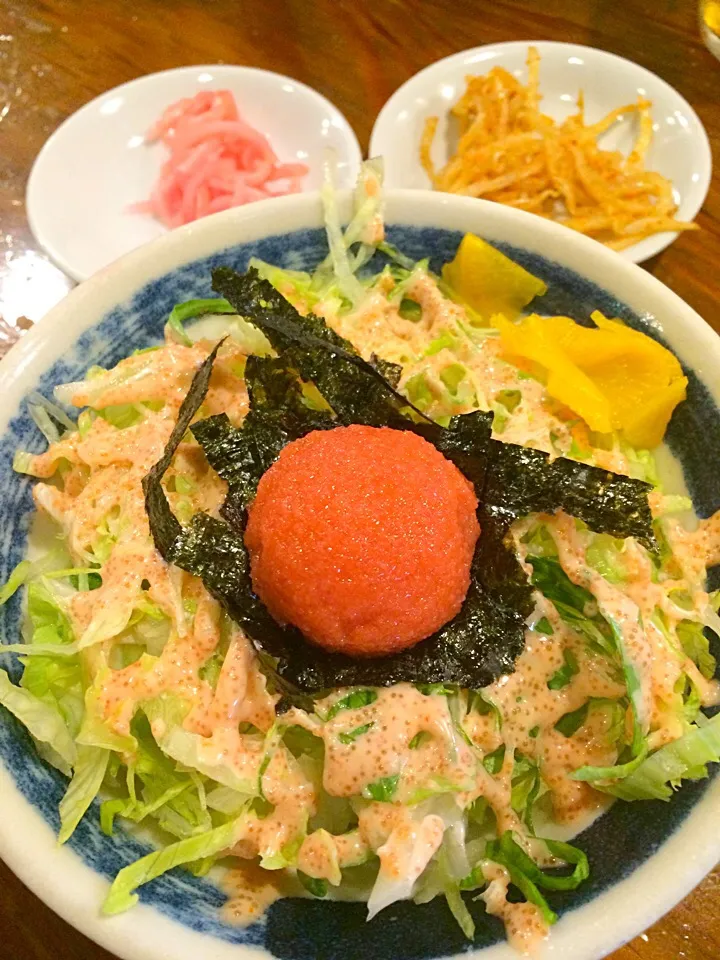 豚骨ラーメン屋さんの明太子ごはんo(^_^)o|バリィちゃんさん