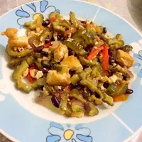 Ampalaya mixed with tofu and tausi|Richard Pia Valiente Puertoさん