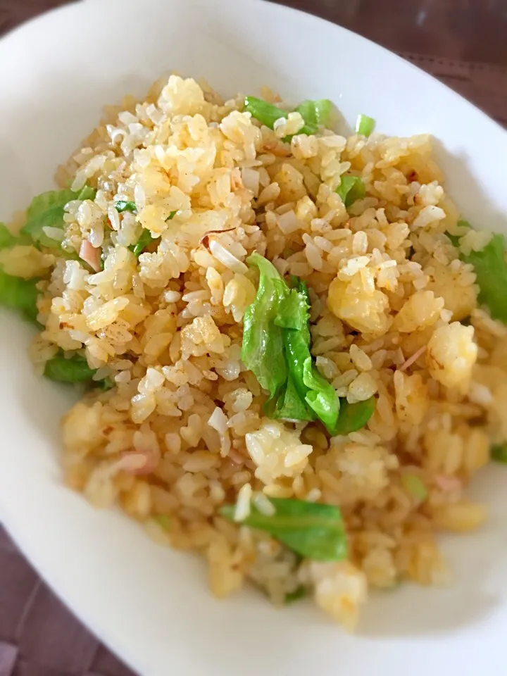 またまたチャーハン、でも柔らかいご飯だったから、イマイチパラパラにならず(´Д` )|taka-chanさん